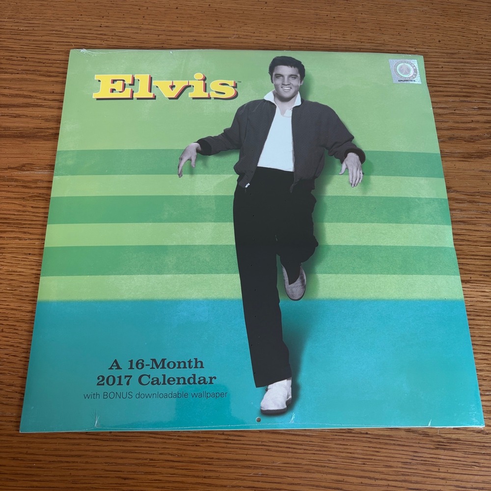 Elvis Presley 2017 16-Month Wall Calendar Mead Signature Product New Sealed